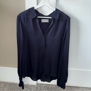 A.L.C. Midnight Blue Collared Shirt